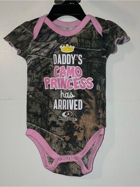 Mossy Oak Camo Princess One-Piece with Pink Trim